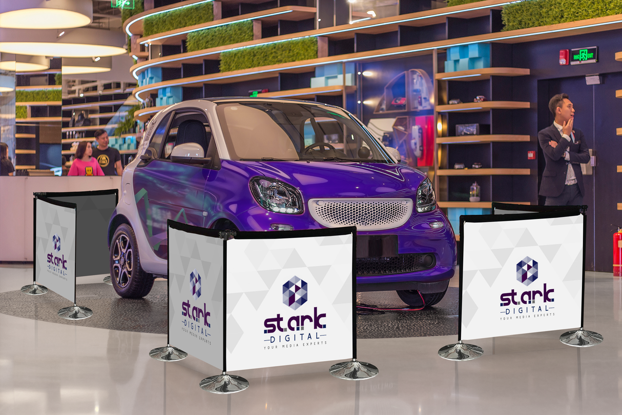 Divide Frame With 2 Vertical & 1 Horizontal Pole