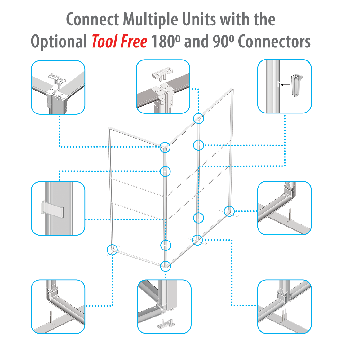 90 connector set