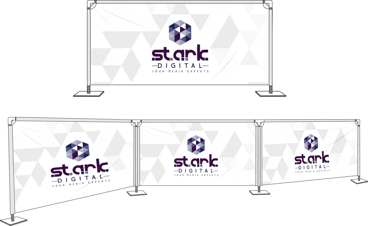 Divide Frame With 2 Vertical & 1 Horizontal Pole