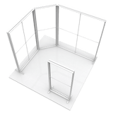 1m Modular Light Box Display Stand [Black]