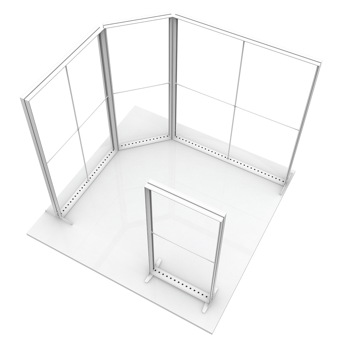 1m Modular Light Box Display Stand [White]